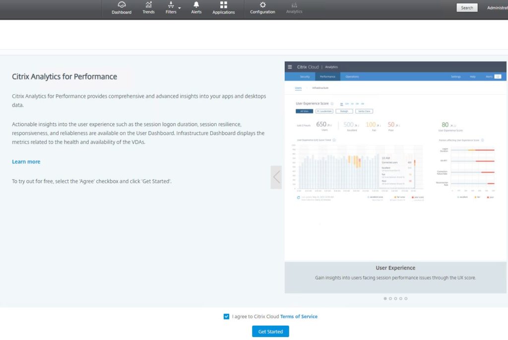 Alerts  Citrix Analytics for Performance